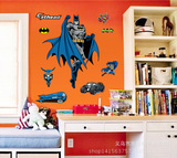 批发可移除墙贴外贸出口墙贴 儿童房装饰蝙蝠侠贴纸DF9910