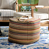 印度进口客厅卧室休闲羊毛方形坐垫蒲团垫墩子 托帕芬