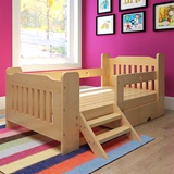 特价包邮实木儿童床带护栏男孩女孩单人床松木宝宝单人床婴儿床