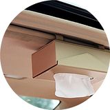 车用纸巾盒汽车挂件天窗式纸巾盒车载挂式抽纸盒遮阳板式简约欧式