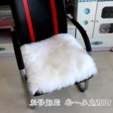 沙发垫防滑坐垫冬季床毯纯羊毛老板电脑贵妃椅垫皮毛一体定做客厅