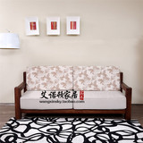上海北欧北美黑胡桃家具全实木沙发组合1+1+3沙发欧式复三人沙发
