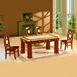简约现代餐桌 小户型大理石餐桌椅组合 实木长方形饭桌 三包到家