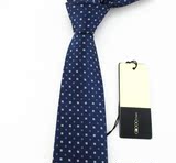 包邮G2000 男士正装商蓝色花纹时尚点子7cm领带 工作职业领包邮