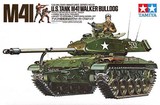 田宫拼装模型 1/35美国M41斗牛犬轻型坦克 35055（坦克世界神车）