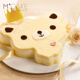 mcake小熊动物造型芝士味生日儿童蛋糕上海北京杭州苏州同城配送