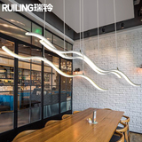 吊灯创意个性后现代简约办公室北欧工业风咖啡休闲吧台LED餐厅灯