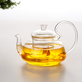 左茗右器长嘴耐热加厚玻璃泡花茶壶家用透明过滤水果红茶绿茶茶具