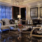 欧式绒质整装三人单人新古典客厅沙发 酒店皮艺沙发 样板房家具