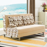 双爱简约布艺沙发组合经济小户型多功能沙发床可折叠带收纳可拆洗