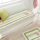 新款 韩式温馨田园绗缝布艺 外贸组合全棉沙发垫沙发巾 防滑坐垫