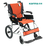 康扬手动轮椅 2500超轻便小轮 折叠铝合金 老年人残疾人代步车