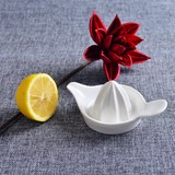 陶瓷 纯白色家用手动榨汁机橙子柠檬水果简易榨汁器压汁器果汁