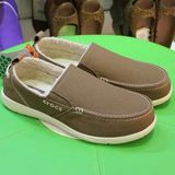 正品代购crocs男鞋加毛沃尔卢休闲帆布鞋卡洛驰浪人保暖棉鞋 秋冬