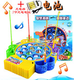 音乐电动旋转儿童钓鱼玩具 男女孩宝宝亲子益智玩具 1-2-3岁