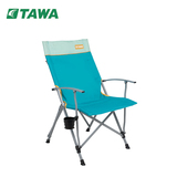 TAWA新款户外速收舒适折叠高背椅便携沙滩钓鱼露营靠椅休闲躺椅子