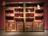 老船木博古架花架船木古董架展示柜置物架茶叶架中式仿古实木家具