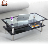 茶几钢化玻璃小户型简约现代简易茶桌家用客厅个性创意长方形桌子