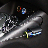 日本YAC汽车用电源插座一拖一车载点烟器充电器一分一转换器带USB