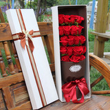 红玫瑰花礼盒鲜花速递同城北京上海南京广州杭州生日全国花店送花
