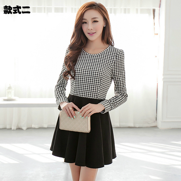 秋装外套女早秋套装大码连衣裙长袖女装秋款2014新款 裙 欧货