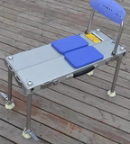 dh钓台新款宽版铝合金大钓台钓椅可折叠 加厚20板材
