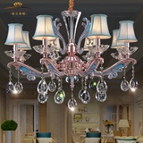 欧式水晶吊灯创意客厅个性卧室灯美式简约田园餐厅锌合金吸顶灯具