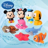 迪士尼宝宝洗澡玩具软胶玩具捏捏叫婴幼儿童喷水戏水玩具洗浴包邮