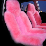 冬季纯羊毛汽车坐垫毛绒车垫皮毛一体长毛垫保暖通用汽车用品座垫