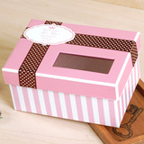 波点粉色长方形礼品包装盒结婚喜糖盒婚庆糖果盒巧克力包装盒纸盒