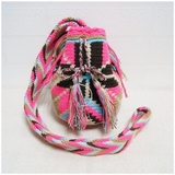 哥伦比亚代购wayuu民族手工波西米亚嬉皮彩色编织包S号小号