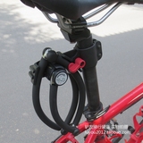 正品台湾立兆锁 LJ9080 SSF认证抗液压剪 四节锁 单车锁 自行车锁