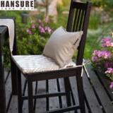 现代中式全棉叶子加厚坐垫餐椅垫红木沙发垫可拆洗定做简约CL