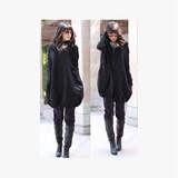 2015新款韩版大码女装冬装卫衣抓绒220斤胖mm宽松带帽拉链外套