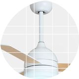 北欧复古吊扇灯简约现代电扇灯客厅餐厅风扇灯loft工业美式吊灯