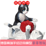 德国思乐 小猫与羊毛球 仿真家禽家畜动物模型玩具摆件正品13724
