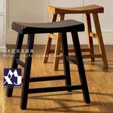 订制美式实木家具高凳子简约美式风格专业定做卧室客厅餐厅家具