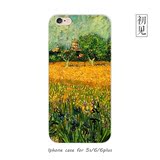 梵高 iPhone6sPlus手机壳苹果硅胶 保护套5.5麦田艺术油画手机壳