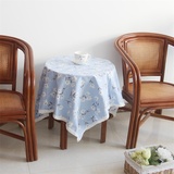 布台布茶几垫椅垫靠背居家棉麻田园桌布椅套 布艺欧式绣花朵餐桌