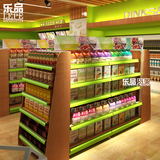 乐品 超市货架便利店进口食品母婴店双面木质展示柜中岛深圳批发
