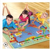 儿童正版大富翁游戏棋地毯垫世界中国之旅强手棋毯益智桌游5-10岁
