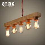 餐厅灯北欧创意温馨木艺中式餐桌灯吊灯简约创意餐吊个性现代简约