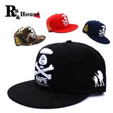 【Rs】2015潮牌Aape猿人猴嘻哈刺绣遮阳平沿帽男女情侣款棒球帽子