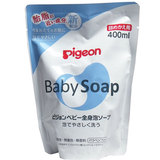 日本进口现货贝亲全身沐浴露婴儿儿童洗澡液补充装400ml泡沫型