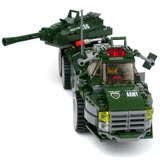 启蒙拼装组装军事飞机坦克兼容乐高积木玩具3-6-12岁儿童节礼物