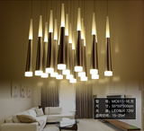 新款时尚亚克力现代简约LED餐厅吊灯 锥形个性创意吧台灯 客厅灯