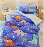 韩国进口代购 可爱小恐龙儿童纯棉被床上用品子二件套【特价】