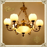 西班牙云石灯 欧式吊灯 客厅餐厅卧室书房灯美式灯具复古全铜灯饰