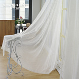 【卡之蓝】超值美式乡村风格棉麻窗纱窗帘定制卧室客厅卧室