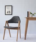 北欧宜家水曲柳白橡实木椅休闲现代餐椅咖啡椅子泰国椅靠背日式椅